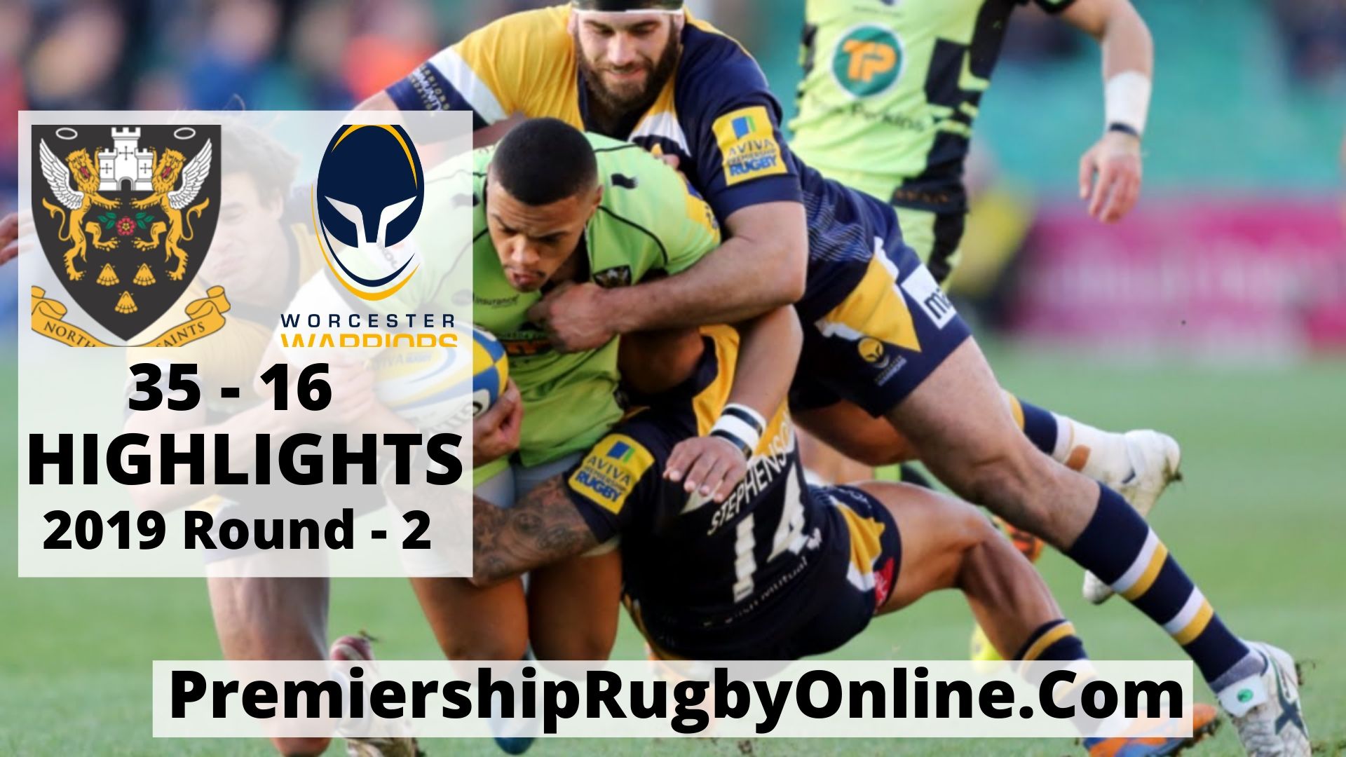 Northampton Saints vs Worcester Warriors Highlights 2019 Round 2