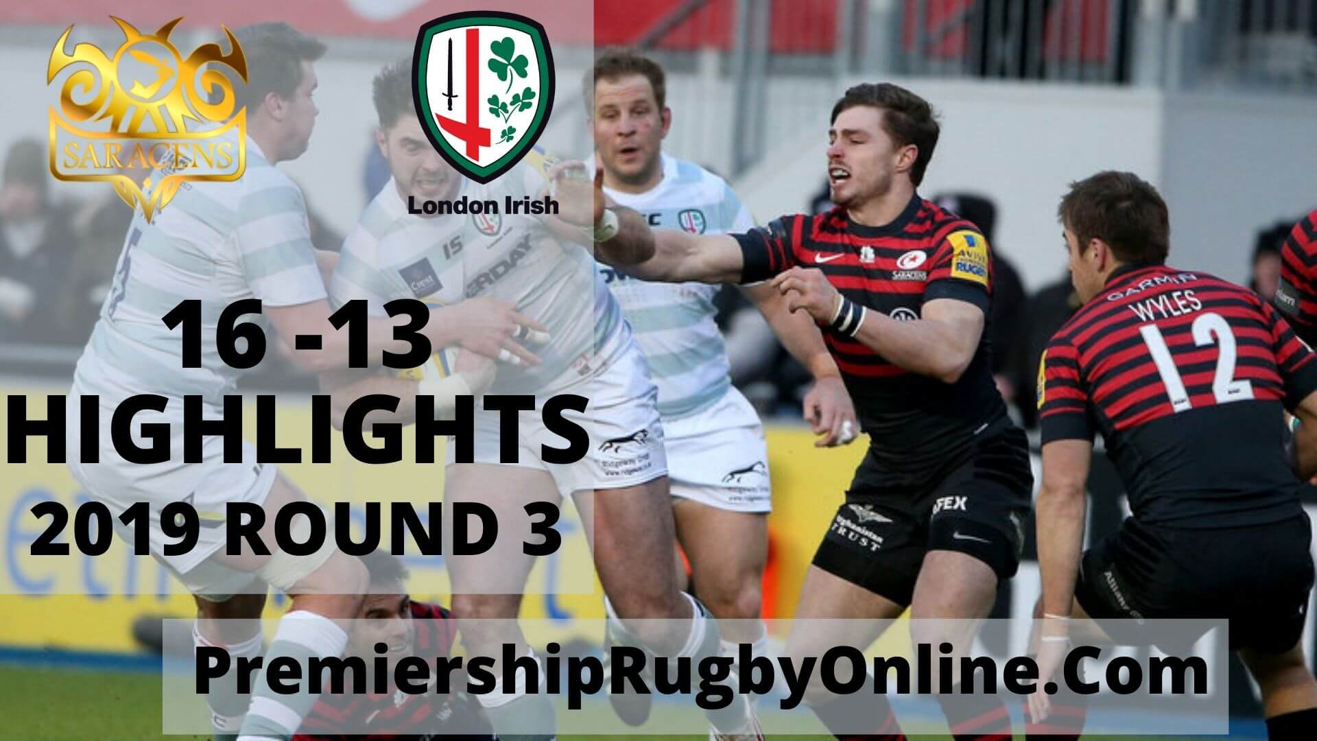 Saracens vs London Irish Highlights 2019 Rd 3