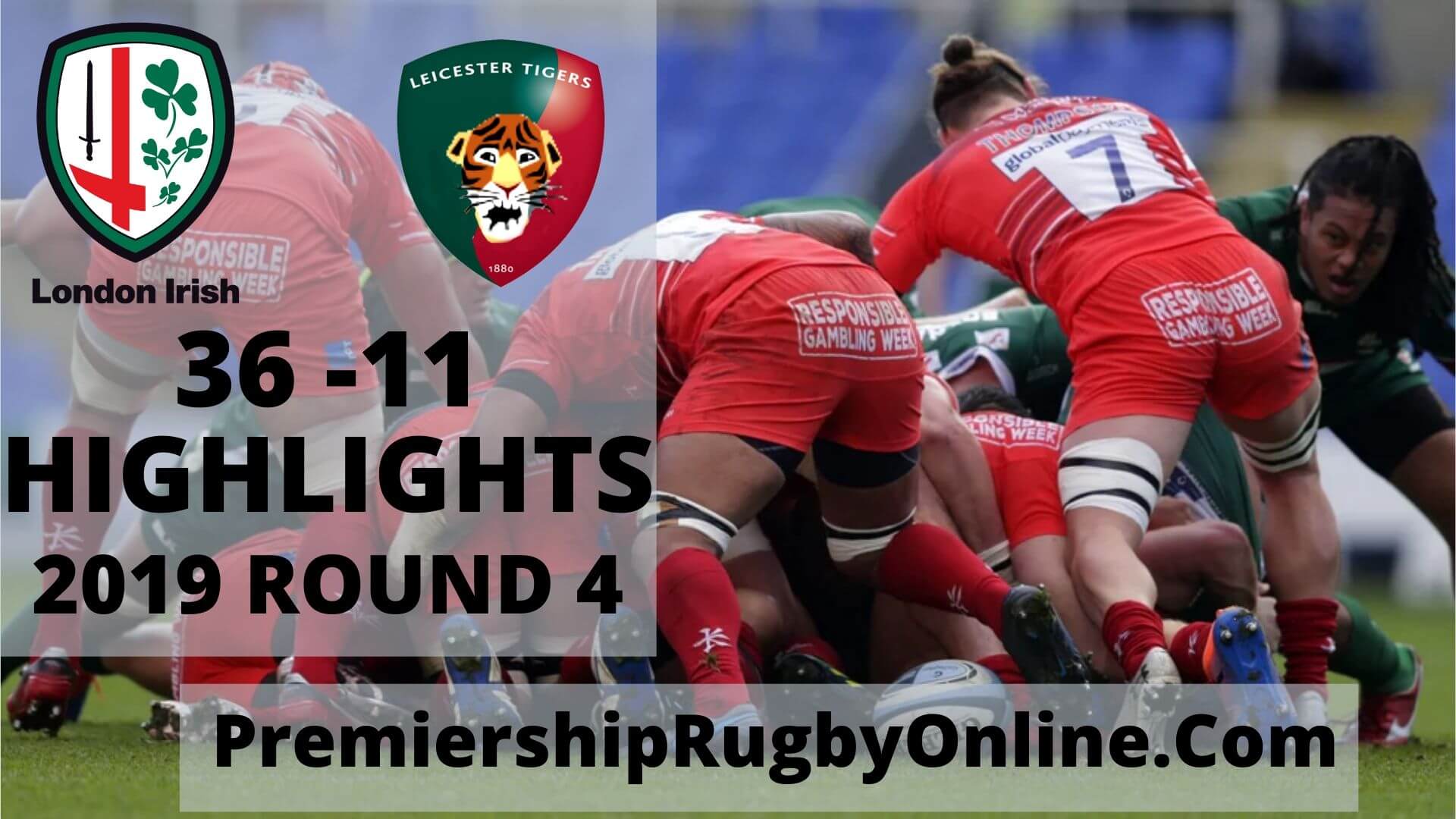 London Irish vs Leicester Tigers Highlights 2019 Rd 4