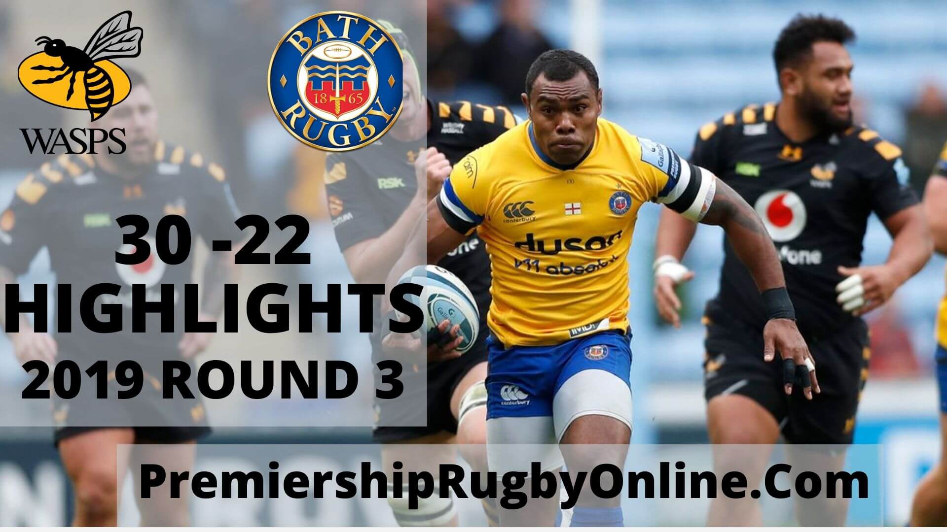 Wasps vs Bath Rugby Highlights 2019 Rd 3