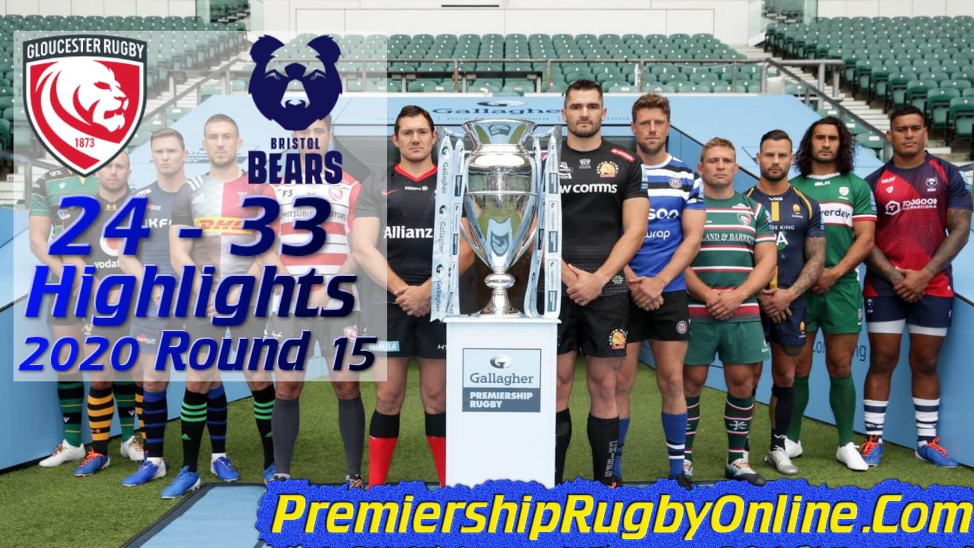 Gloucester Rugby vs Bristol Bears Highlights 2020 RD 15