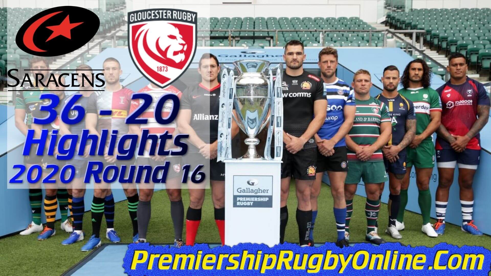 Saracens vs Gloucester Rugby Highlights 2020 RD 16