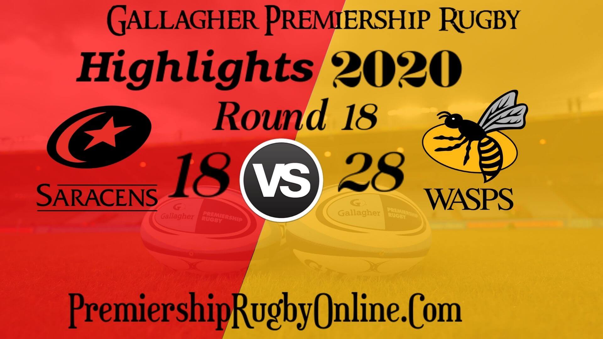 Saracens vs Wasps Highlights 2020 RD 18