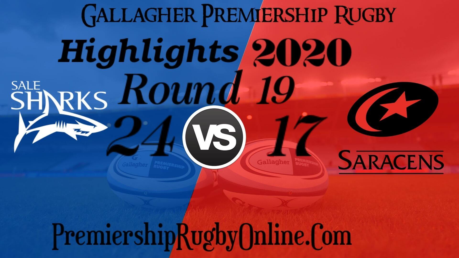 Sale Sharks vs Saracens Highlights 2020 RD 19