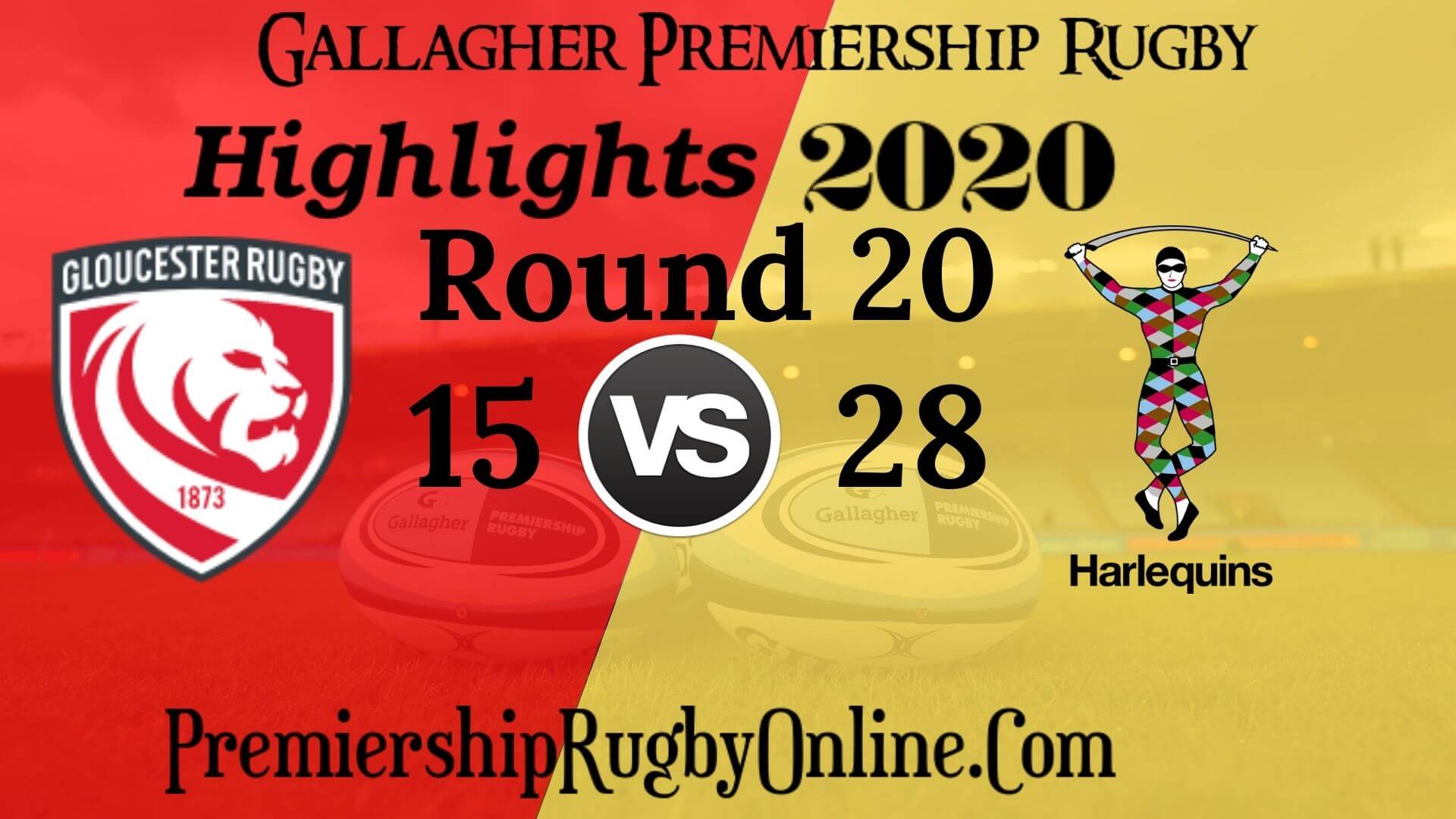 Gloucester Rugby vs Harlequins Highlights 2020 RD 20