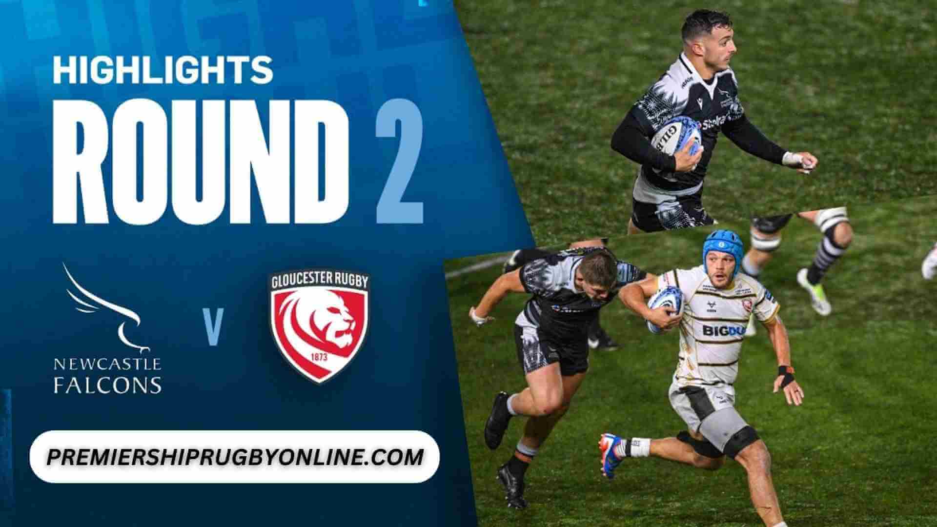 Newcastle Falcons Vs Gloucester Rugby Highlights 2023 RD 02