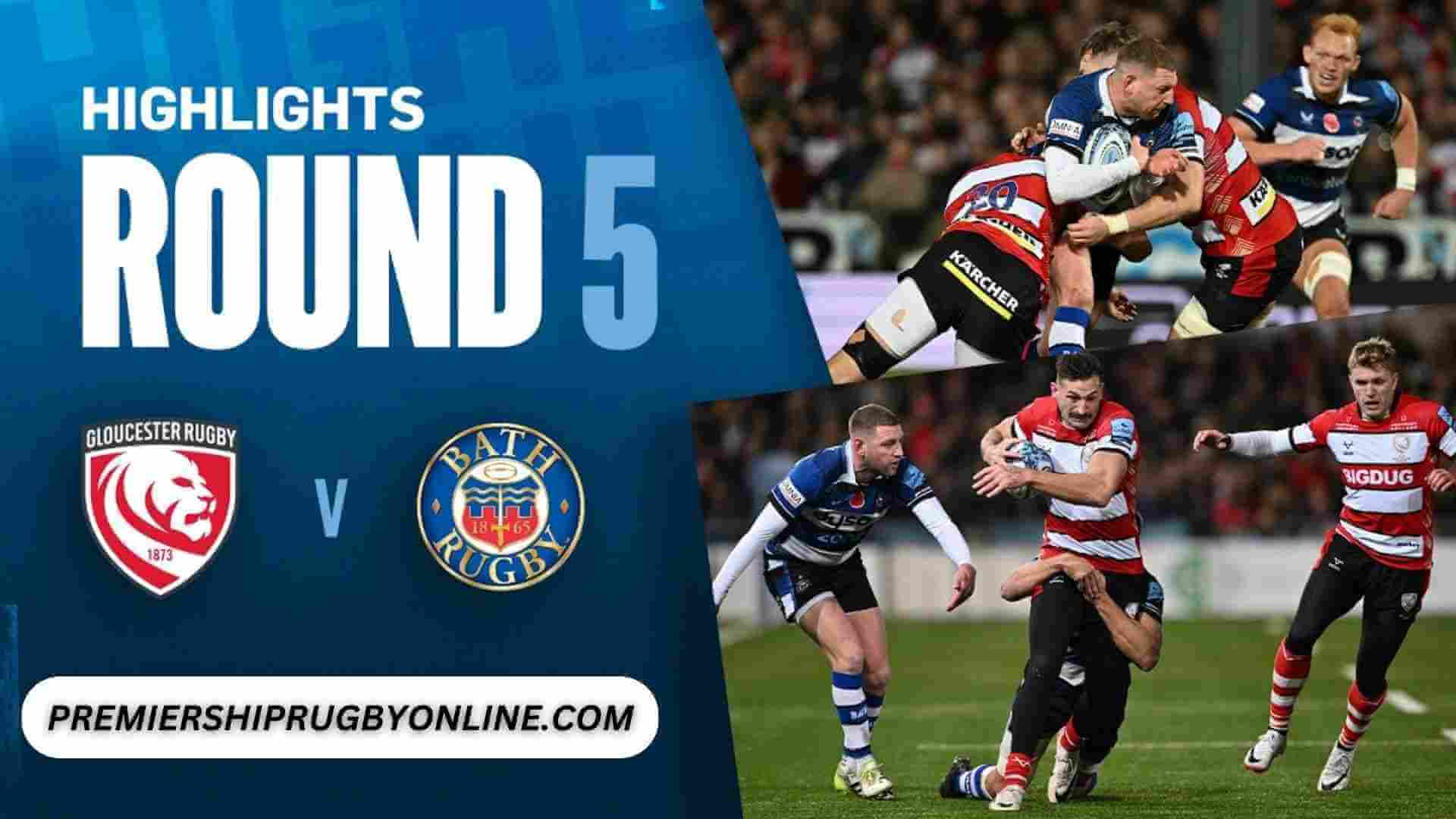 Gloucester Rugby Vs Bath Rugby Highlights 2023 RD 05