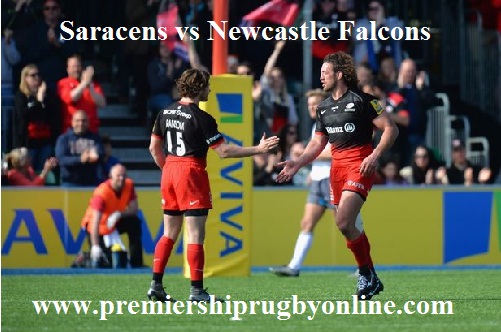 Newcastle Falcons vs Saracens live stream